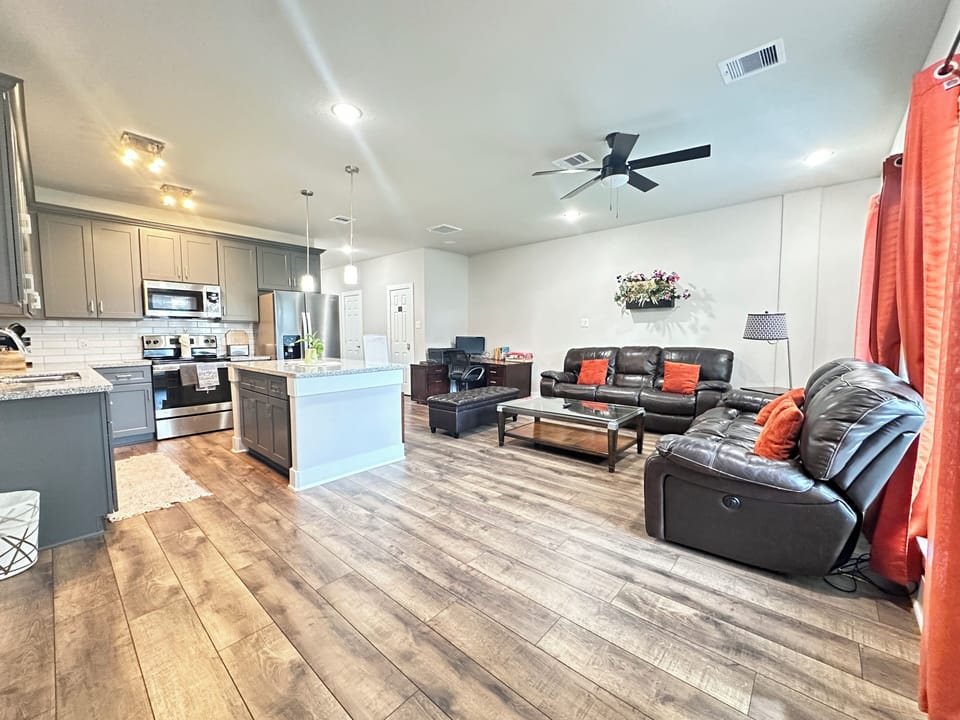 Spacious Living Area One - Unit A