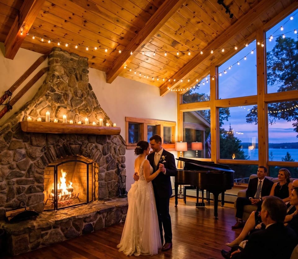 Celebrate unforgettable moments with breathtaking bay views at sunset.

