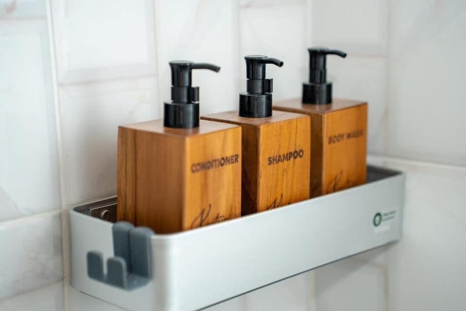 Deluxe Twin Room | Bathroom amenities | Shower, free toiletries, towels, soap