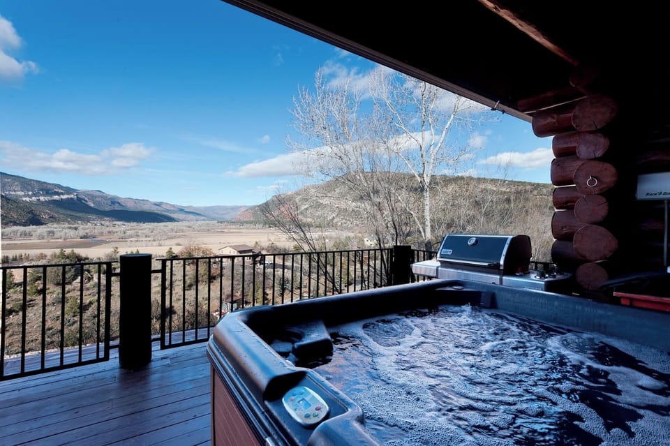 Hot tub with amazing views