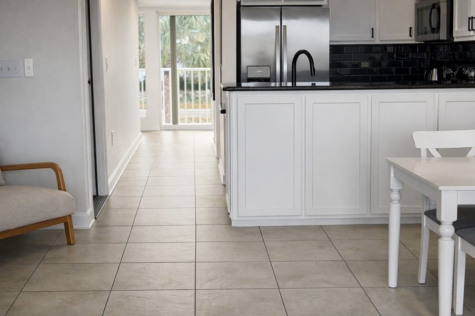Bright, open kitchen designed for easy meals and longer stays.