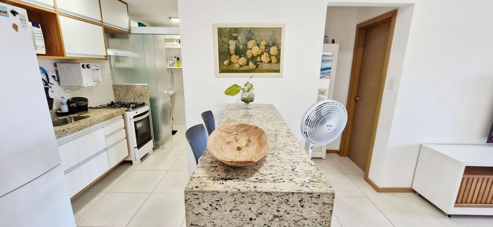 Apartment | Private kitchen | Fridge, microwave, oven, blender