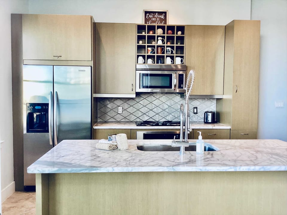Open kitchen designed to cook and connect with loved ones