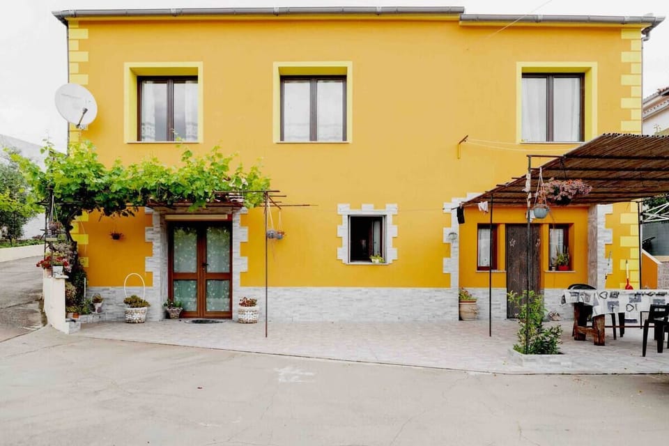 The en-suite is located at the back of the house.