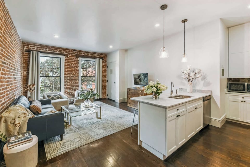Open Concept Living Room | XL Flat Screen TV | Third Floor | Central Common Area