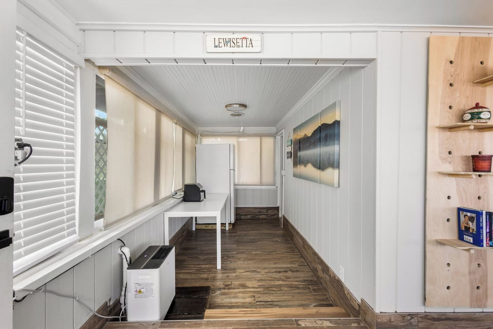 Hallway into main house