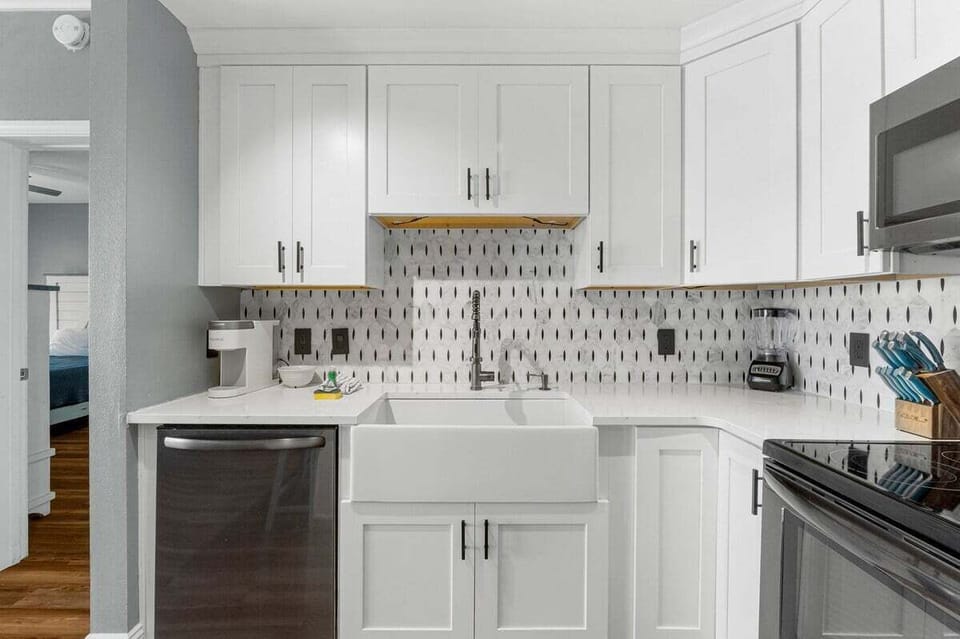 Full kitchen with all the cooking essentials
