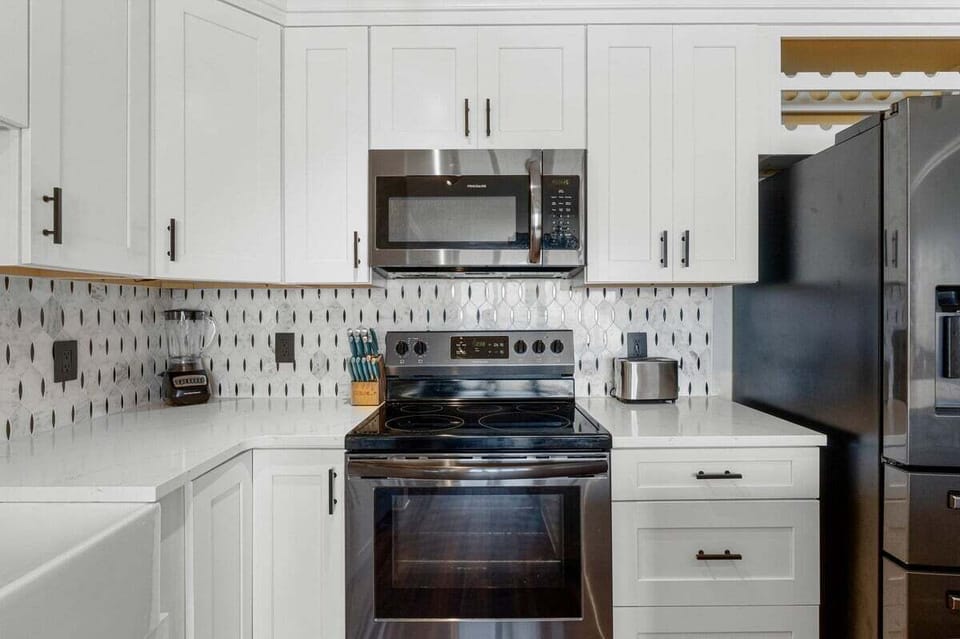 Full kitchen with all the cooking essentials