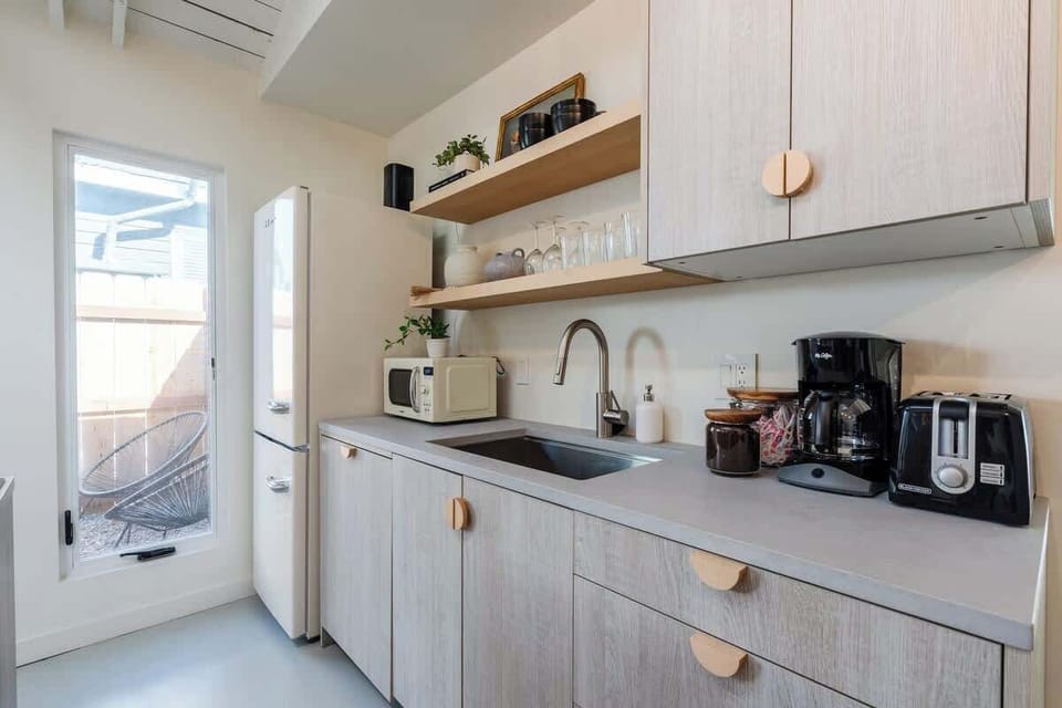 Feel free to help yourself with anything you see in the kitchen.