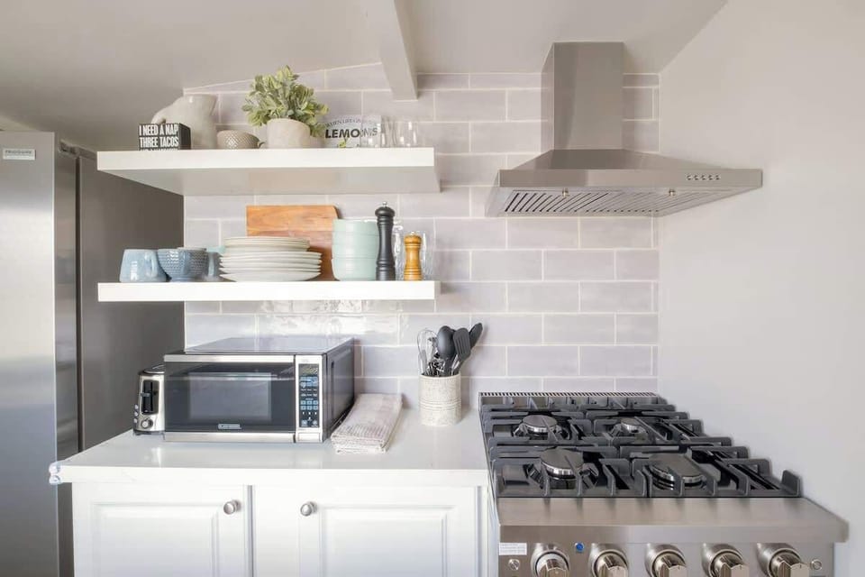 Cook like a pro using the high end, stainless steel appliances
