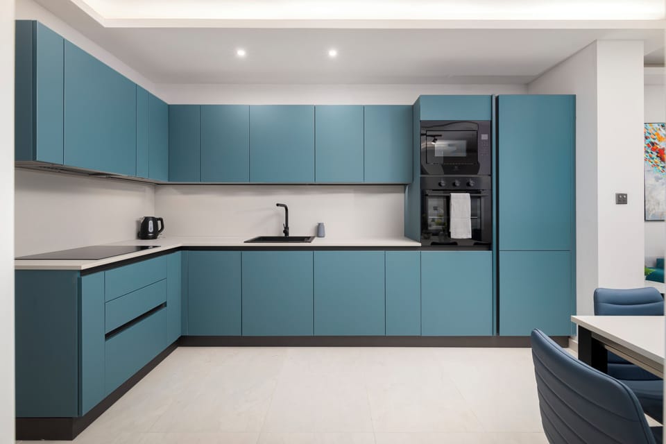 Apartment, City View | Private kitchen | Electric kettle, toaster