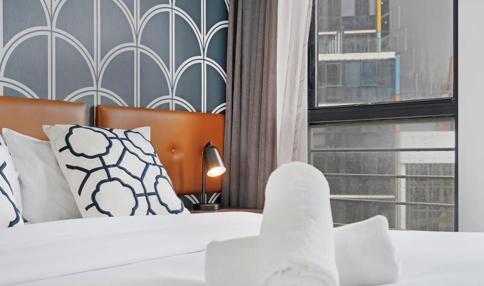 Peaceful bedroom designed for comfort and rest