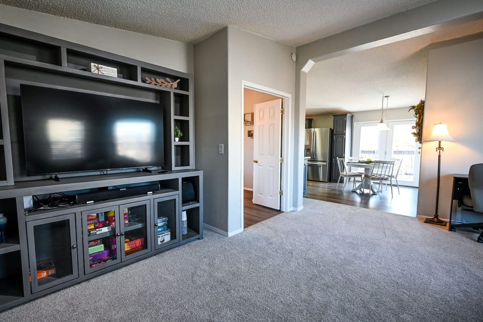 75" TV for watching your favorite shows!