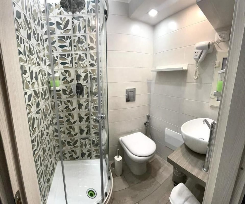 Basic Double Room | Bathroom | Shower, free toiletries, hair dryer, bathrobes