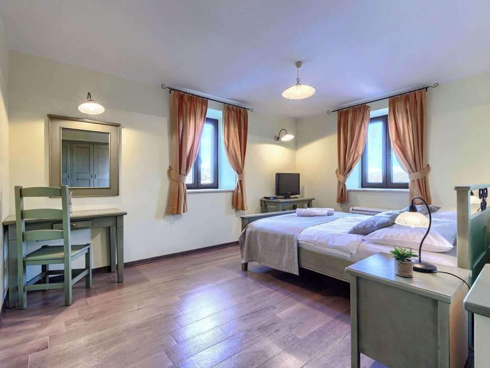 Interior Design, Furniture, Bedroom, Ceiling, Bed, Floor, Flooring, Room, Bed Frame, Bedding