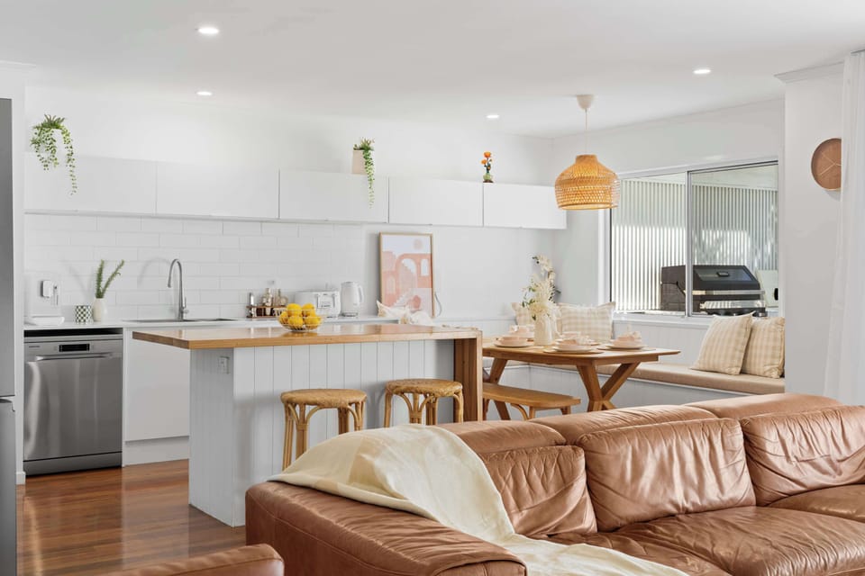 Open plan living perfect for families and friends to gather.