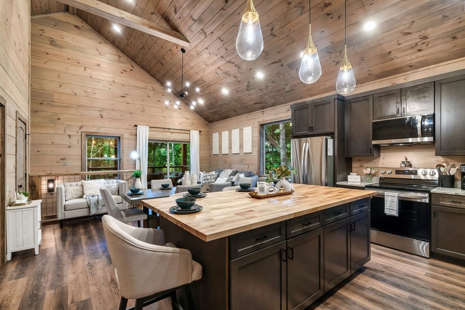 Experience the joy of an open kitchen, seamlessly blending the pleasures of cooking with the company of your companion, ensuring you're always in the heart of the action!