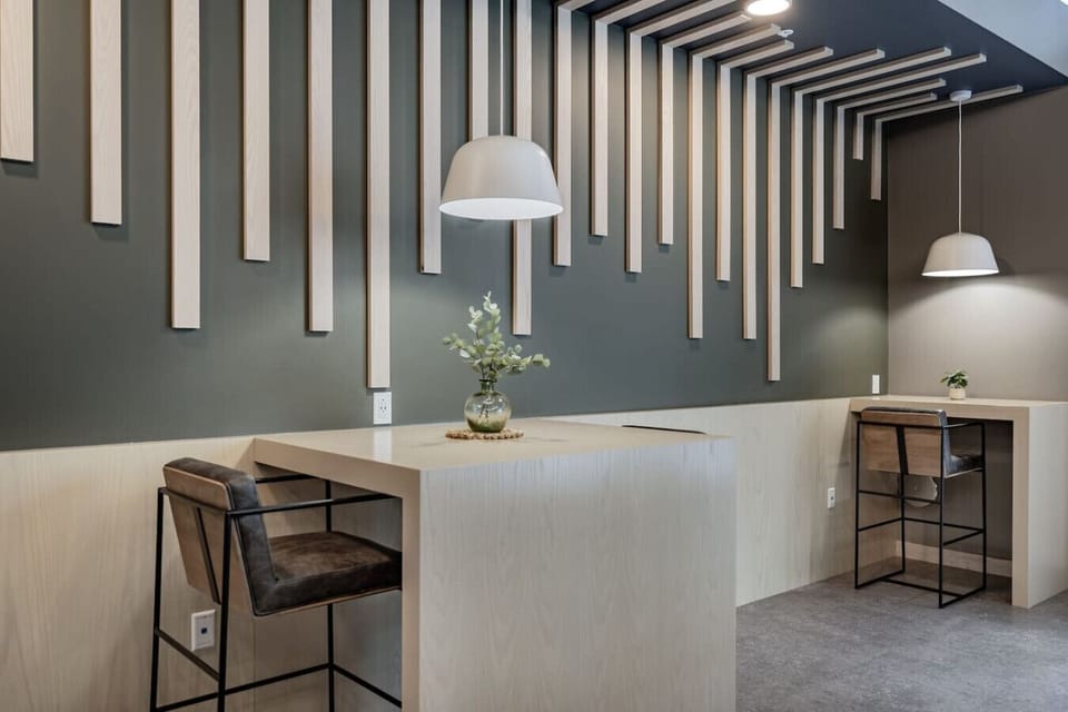 Sleek co-working nook ideal for business or study. ✍️