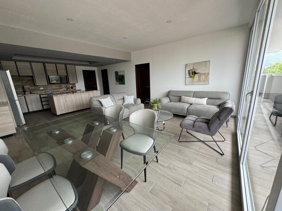Penthouse, Mountain View | Living area | Flat-screen TV