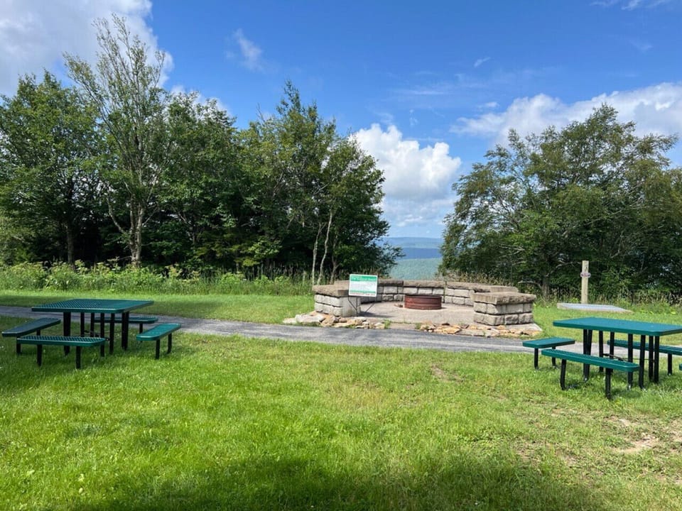 Fire Pit and Picnic Area Located behind Building B