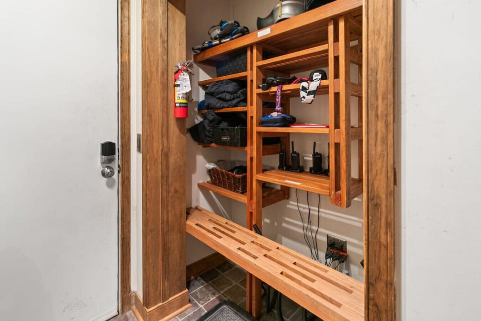 Equipment Storage in Entryway