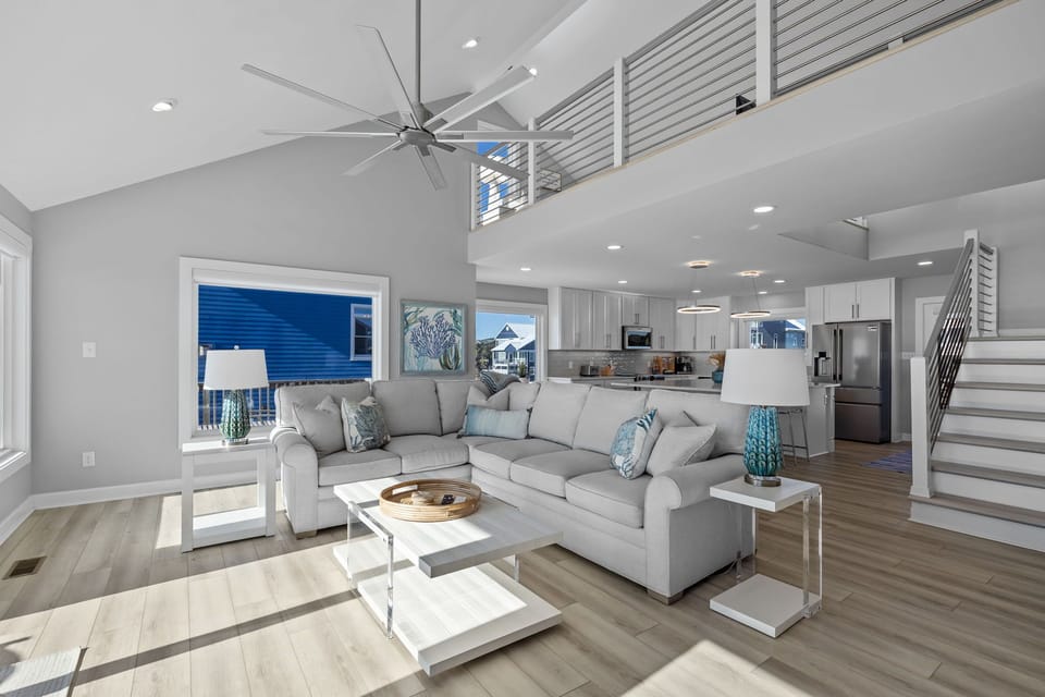 Designed for comfort after sun-filled days on the coast.