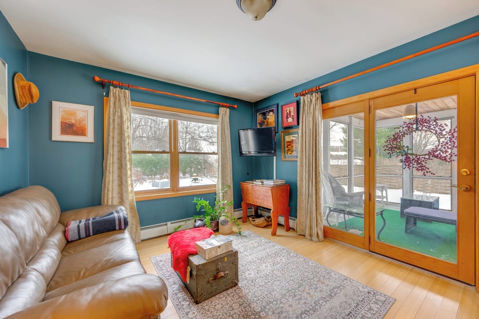 Burlington Vacation Rental | 1BR | 1BA | 500 Sq Ft | 3 Steps to Enter