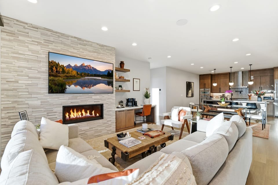 Elegant open-concept living area perfect for gathering