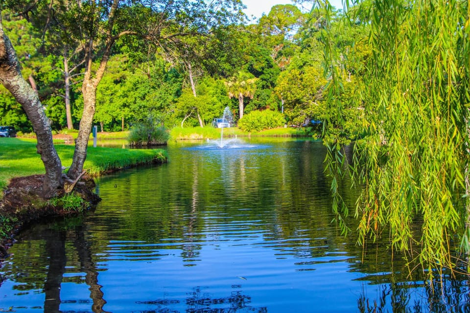 Relax by the serene pond and let nature soothe your soul at this Hilton Head retreat.