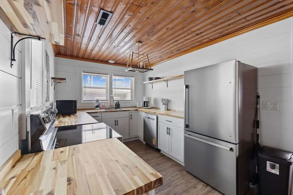 Kitchen located on the second floor.Fully equipped modern kitchen — everything you need to cook