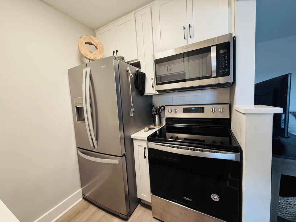 Grab a cold drink - full size refrigerator read for your stay