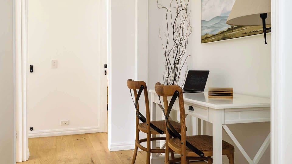 Upstairs workspace/study nook