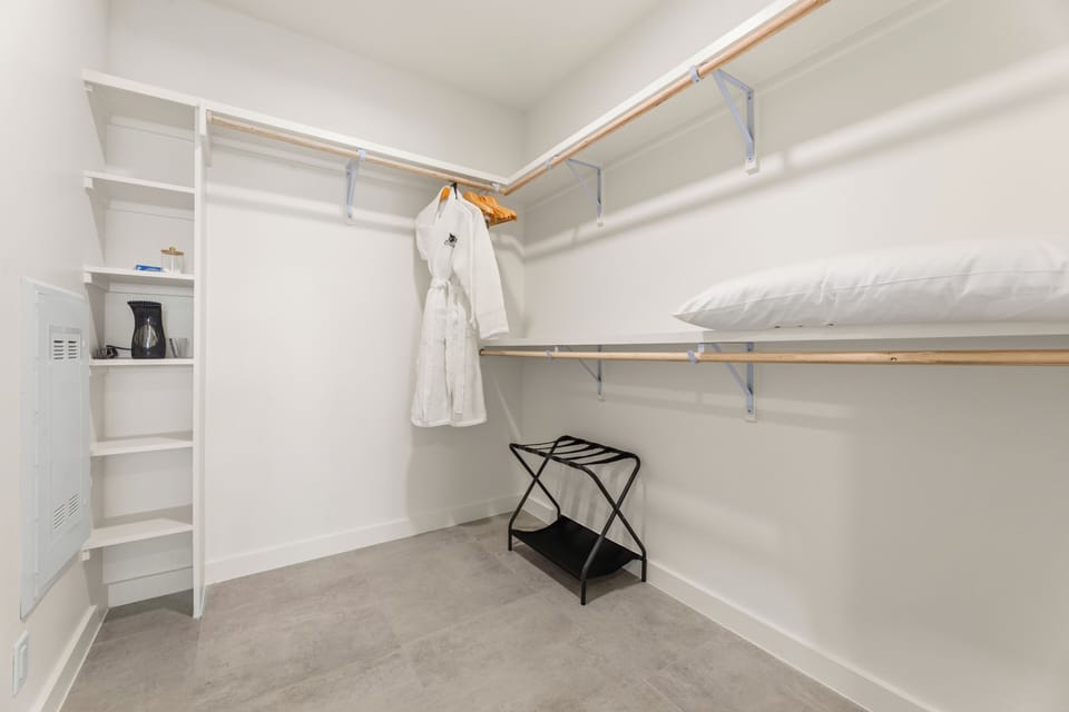 Large walk-in closet.