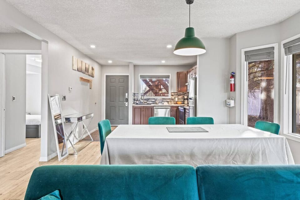 Dining area with seating for 6 is a perfect spot to enjoy delightful meals and create memorable memories.