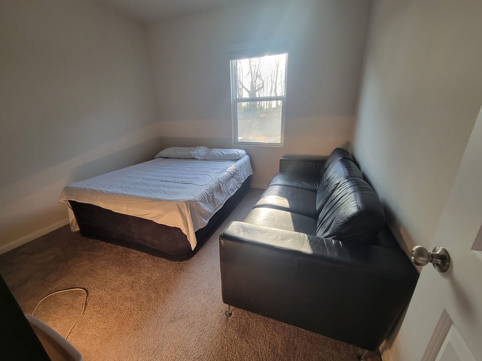 Downstairs Bedroom #5 with Queen Mattress and separate sofa that can be bed #6