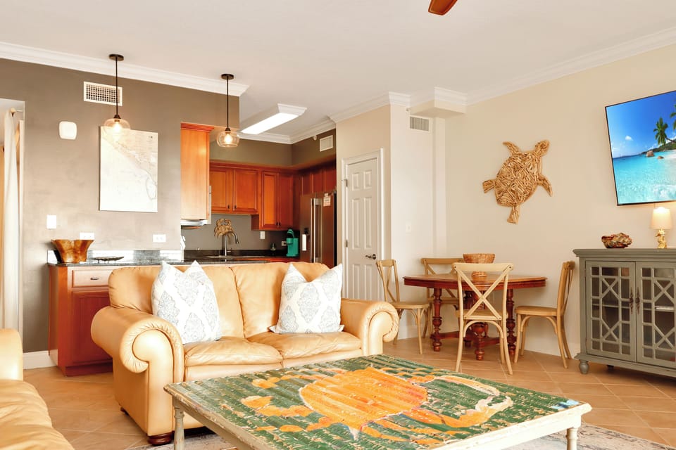 Living Room, Kitchen and Dining Area