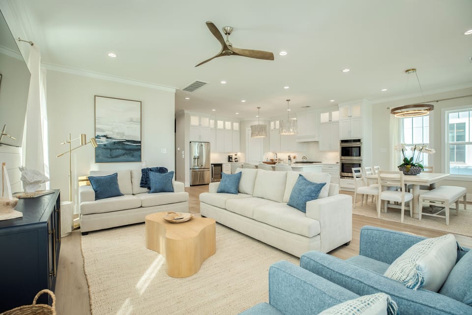 Open living area is great for spending time together