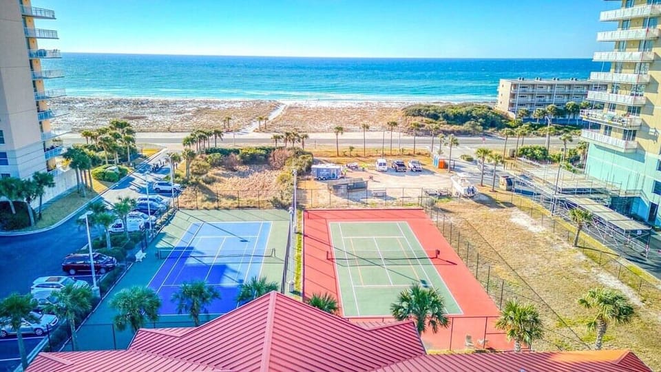Tennis Courts on Property
