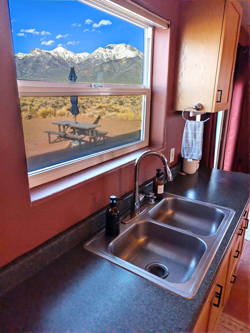 Kitchen Sink with Mountain Views