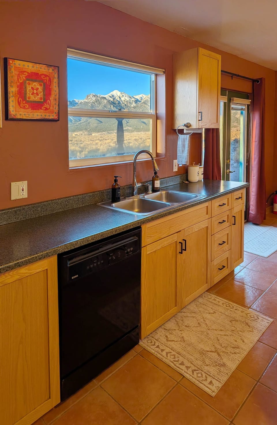 Kitchen Sink with Mountain Views