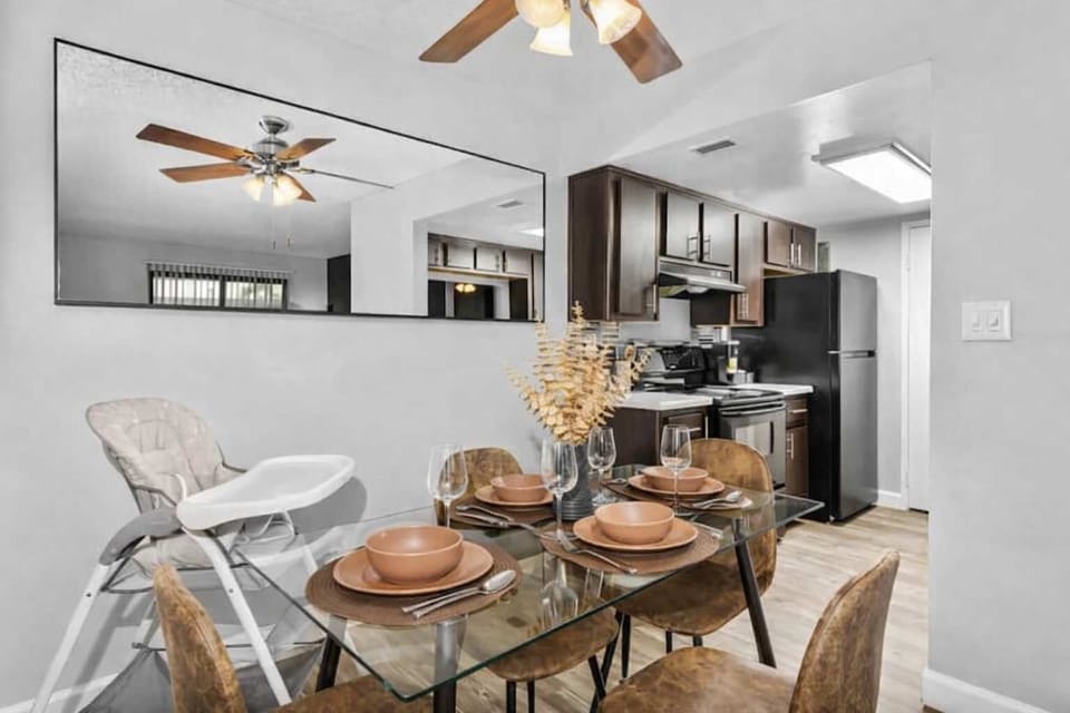 Enjoy meals together in this inviting dining space.