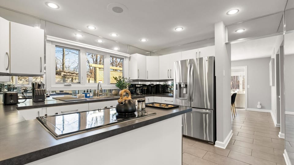 Kitchen loaded with extras and a surprise design feature