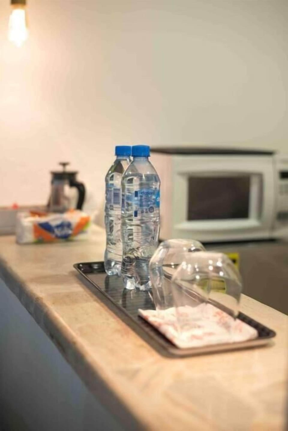 Basic Apartment, 2 Bedrooms, Kitchen, Ground Floor | Private kitchen | Fridge, microwave, oven, stovetop
