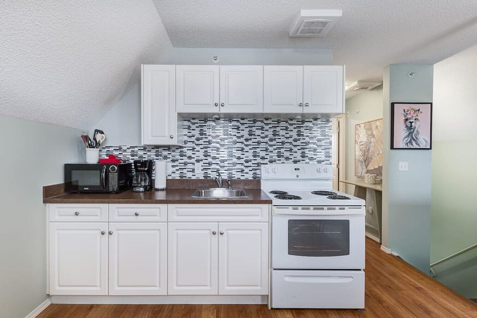 Kitchen with all of the cooking basics