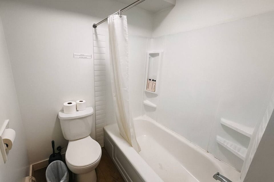 A bathroom for refreshing baths after a day full of adventure.