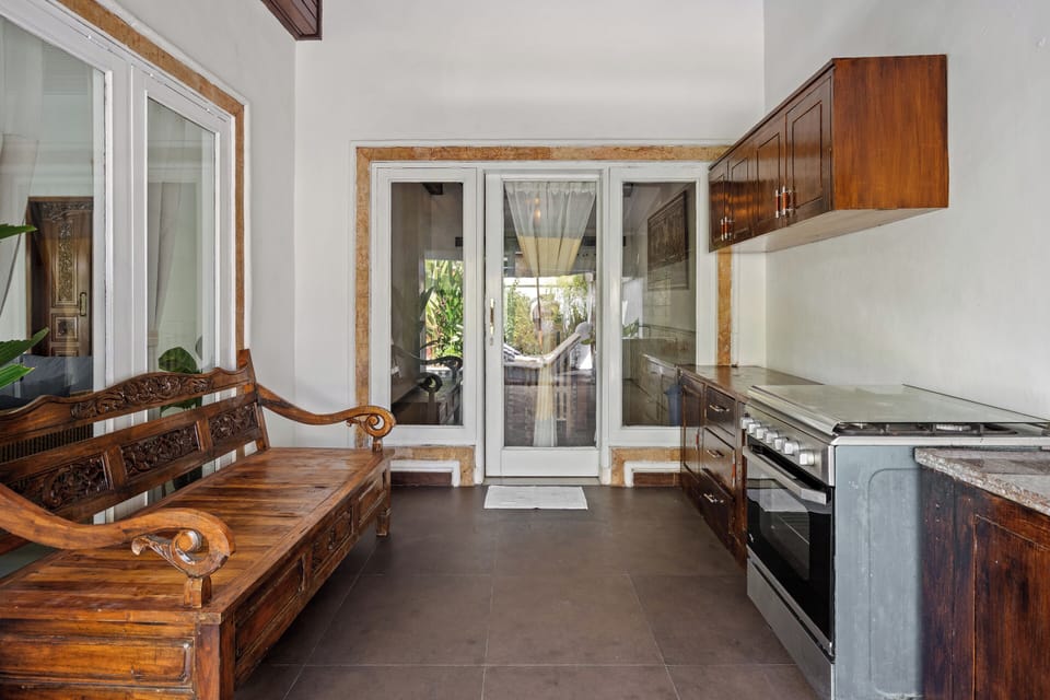Villa, 3 Bedrooms, Patio, Pool View | Private kitchen | Fridge, oven, stovetop, cookware/dishes/utensils