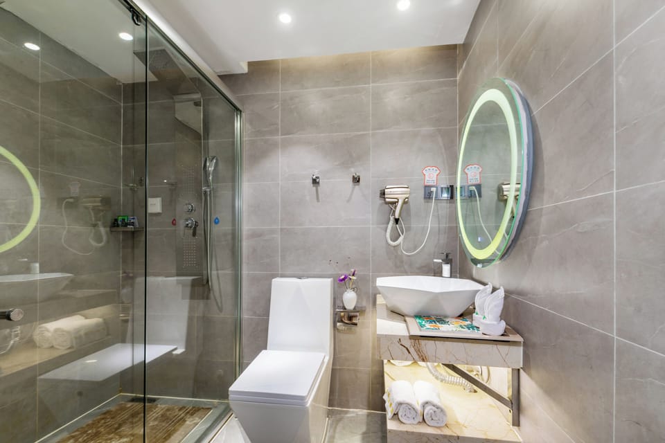 Basic Single Room | Bathroom | Shower, hair dryer, towels, soap