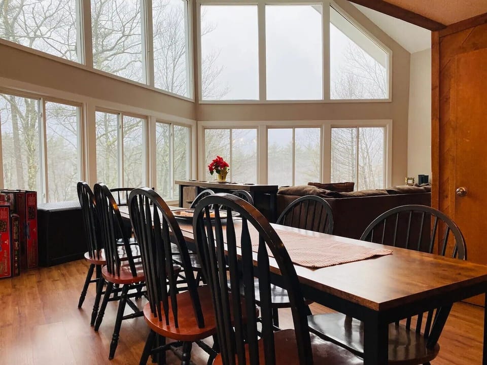 Dining table seats 12