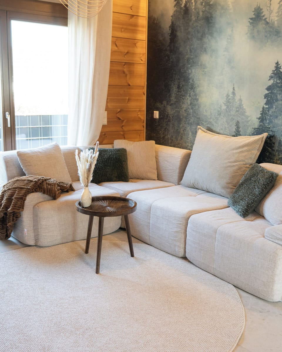 Superior Apartment, Garden View | Living area | TV
