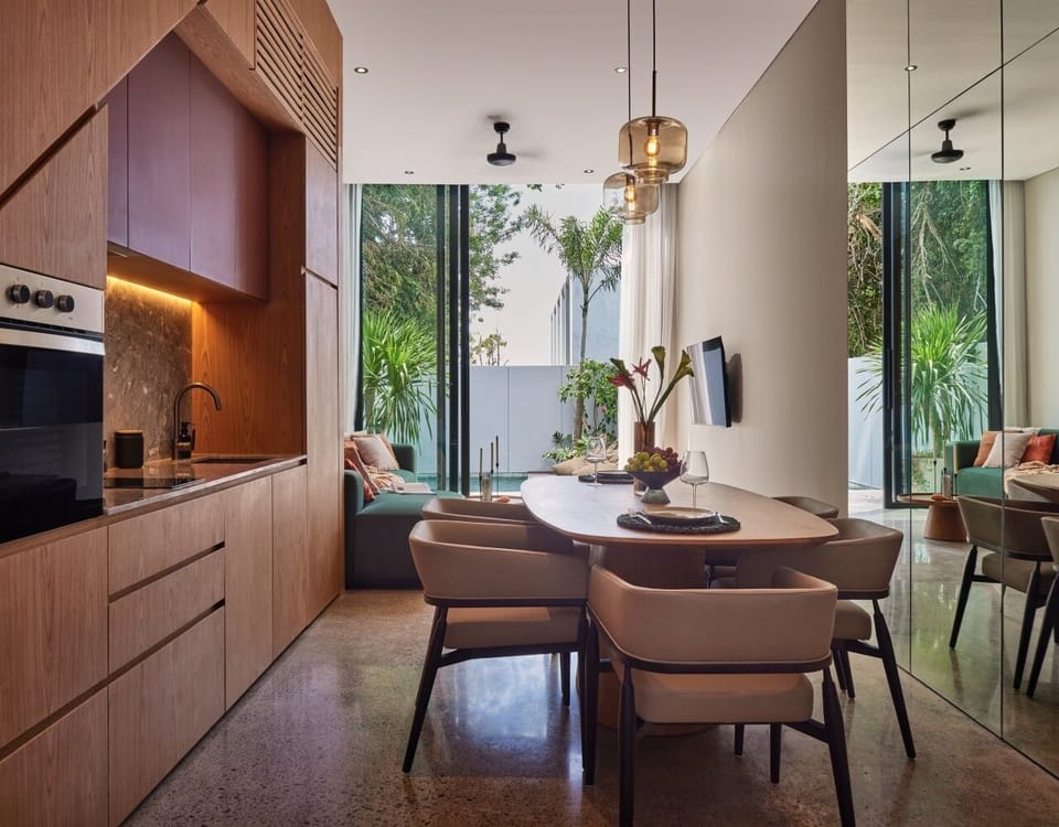 Premium Townhome, 3 Bedrooms, Non Smoking, Private Pool | Living area | TV